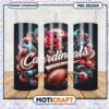 Cardinals tumbler with vibrant football design, perfect for fans 2 Cardinals tumbler with vibrant football design, perfect for fans