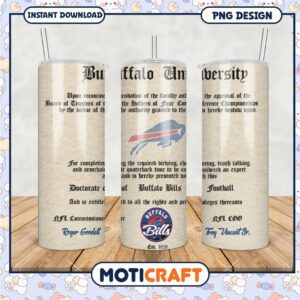 Buffalo University Tumbler, celebrate NFL heritage with style