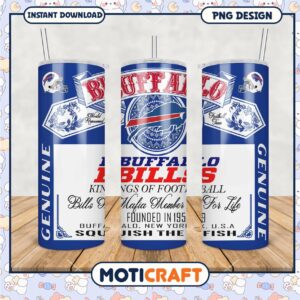 Buffalo Bills tumbler for fans, perfect for game day drinks