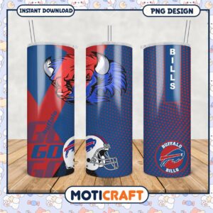 Buffalo Bills Tumbler PNG Design for Fans, Cheer on Your Team