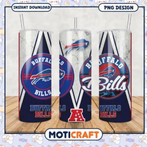 Buffalo Bills tumbler design for fans, show your team spirit daily
