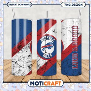 Buffalo Bills tumbler cup, durable design for fans on the go