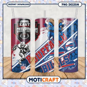 Buffalo Bills Tumbler 2023 AFC East Champions, perfect for fans