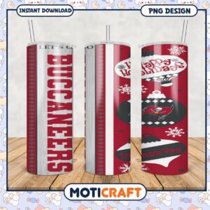 Buccaneers themed tumbler for holidays, perfect for fans and gifts