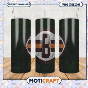 Browns Theme Tumbler PNG Design, Perfect for Football Fans and Gifts