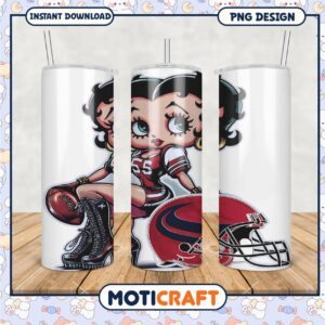 Betty Boop tumbler design for sports fans, perfect gift for collectors