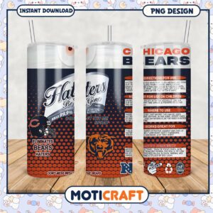 Bears Haters Gone Tumbler Design, Perfect for Chicago Bears Fans