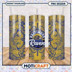 Baltimore Ravens tumbler, stylish design perfect for fans