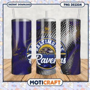 Baltimore Ravens tumbler PNG design, perfect for fans and gifts