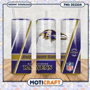 Baltimore Ravens Tumbler PNG Design for Fans, Stylish and Durable Drinkware