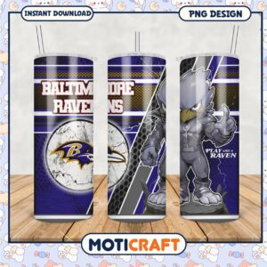 Baltimore Ravens tumbler design