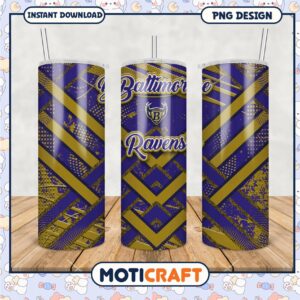 Baltimore Ravens tumbler design