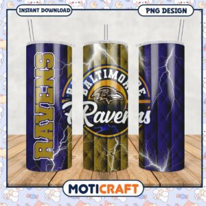 Baltimore Ravens tumbler design for fans, stylish and unique look