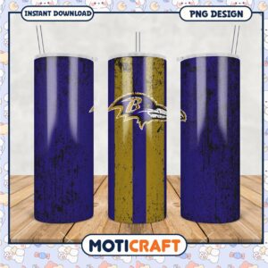 Baltimore Ravens tumbler design for fans, stylish and unique gift