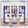 Baltimore Ravens tumbler cup design, perfect for football fans