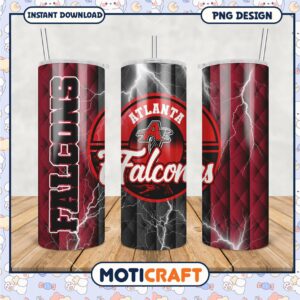 Atlanta Falcons Tumbler PNG, vibrant design and perfect gift