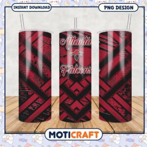 Atlanta Falcons Tumbler PNG Design, Stylish and Durable for Fans