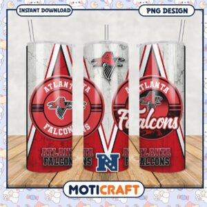 Atlanta Falcons Tumbler PNG Design, Perfect for Team Fans