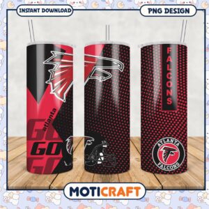 Atlanta Falcons Tumbler PNG Design, Perfect for Fans and Gifts