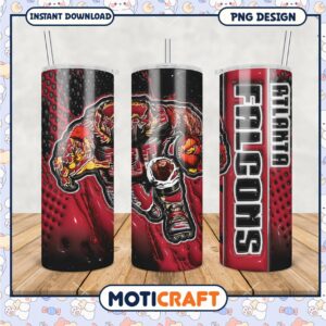Atlanta Falcons Tumbler Design, perfect for sports fans everywhere