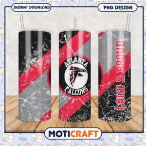 Atlanta Falcons Tumbler Design, Show Your Team Spirit Loud and Proud