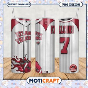 Atlanta Falcons tumbler design for sports fans, stay hydrated in style