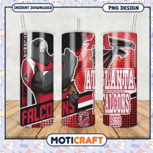 Atlanta Falcons tumbler design for fans, stylish drinkware option