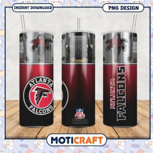 Atlanta Falcons tumbler design for fans, perfect for everyday use
