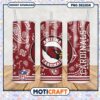 Arizona Cardinals Tumbler Design with Paisley Pattern, Perfect for Fans