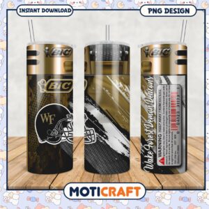 Wake Forest Demon Deacons Tumbler PNG Design Image