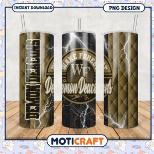 Wake Forest Demon Deacons Tumbler PNG Design Art