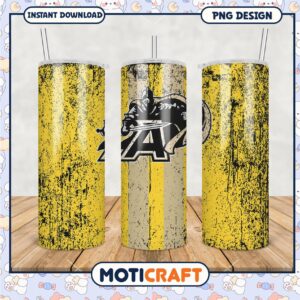 Vintage Style Tumbler PNG with Distressed Design