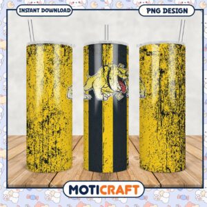 Vintage Bulldog Design Tumbler PNG for Drinkware Lovers