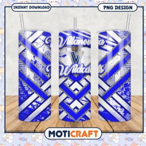 Villanova Wildcats Tumbler Design PNG Download