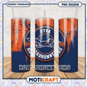 UTSA Roadrunners Tumbler PNG Vibrant Design Art