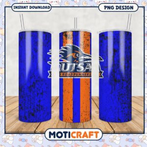 UTSA Roadrunners Vintage Style Tumbler PNG Design File