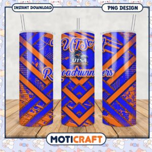 UTSA Roadrunners Tumbler PNG Unique Design Download