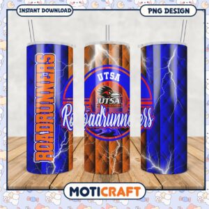 UTSA Roadrunners Tumbler Design PNG Downloadable Art