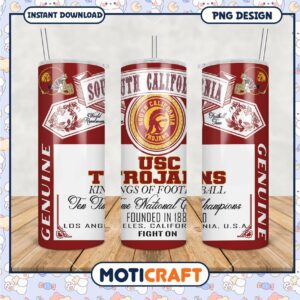 USC Trojans Tumbler PNG Design for Football Fans