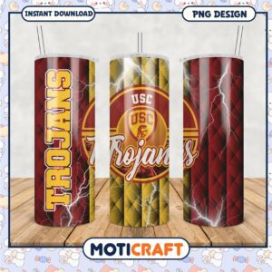 USC Trojans Tumbler Design PNG for Fans and Collectors