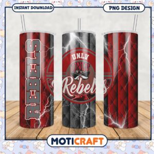 UNLV Rebels Tumbler PNG Design for Fans and Collectors