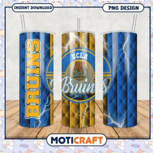UCLA Bruins Tumbler Design Blue and Gold PNG File