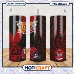 Troy Trojans Tumbler PNG Design for Sports Fans