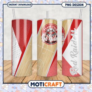 Texas Tech Red Raiders Tumbler PNG Design File