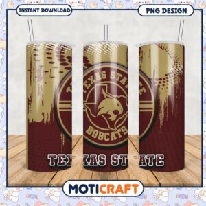 Texas State Bobcats Tumbler PNG