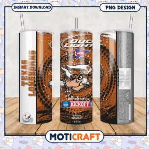 Texas Longhorns Tumbler PNG Limited Edition Design