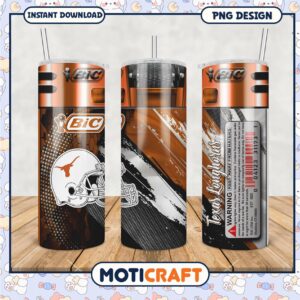 Texas Longhorns Tumbler PNG Design for Fans