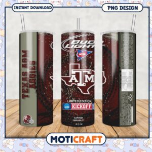 Texas A&M Aggies Limited Edition Tumbler PNG Design