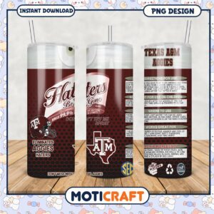 Texas A&M Aggies Haters Be Gone Tumbler PNG Design