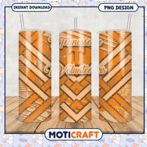 Tennessee Volunteers Tumbler Design Orange PNG File